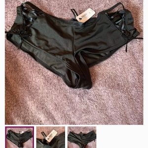 NWT Bundle of 4 Blackheart. Navy, black and red lace up, and style with a bow.